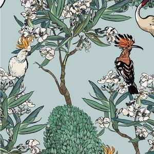 Wall Blush Wallpaper “Mangrove Design” 4 panels 19” x 10’